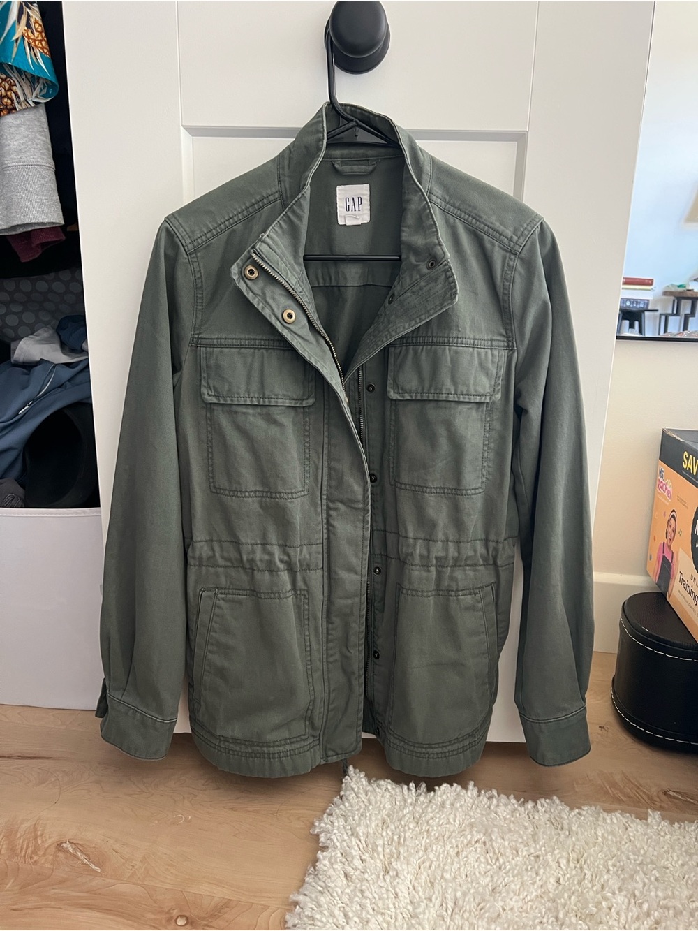 GAP Womens Olive Green Military Field Jacket size S